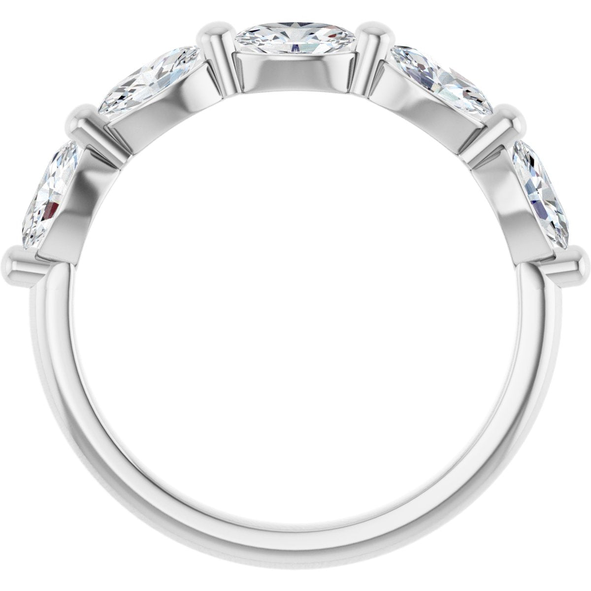 1 1/4 CTW Natural Diamond Annniversary Band in 14k white gold