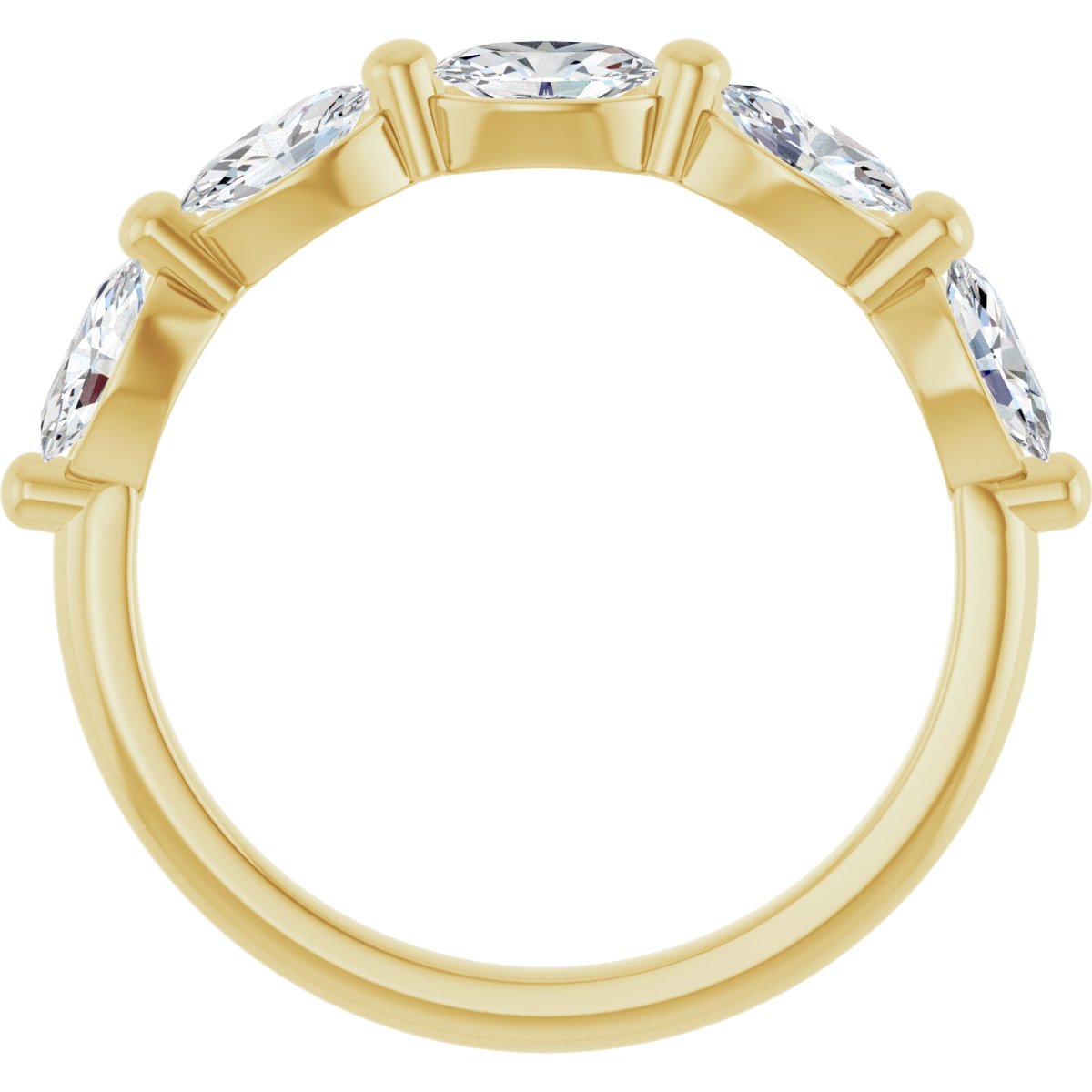 1 1/4 CTW Natural Diamond Annniversary Band in 14k yellow gold