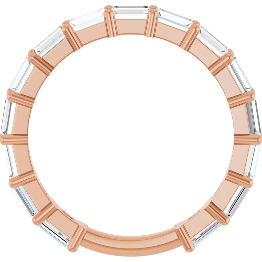 1 1/2 CTW Natural Diamond Anniversary Band in 14k rose gold