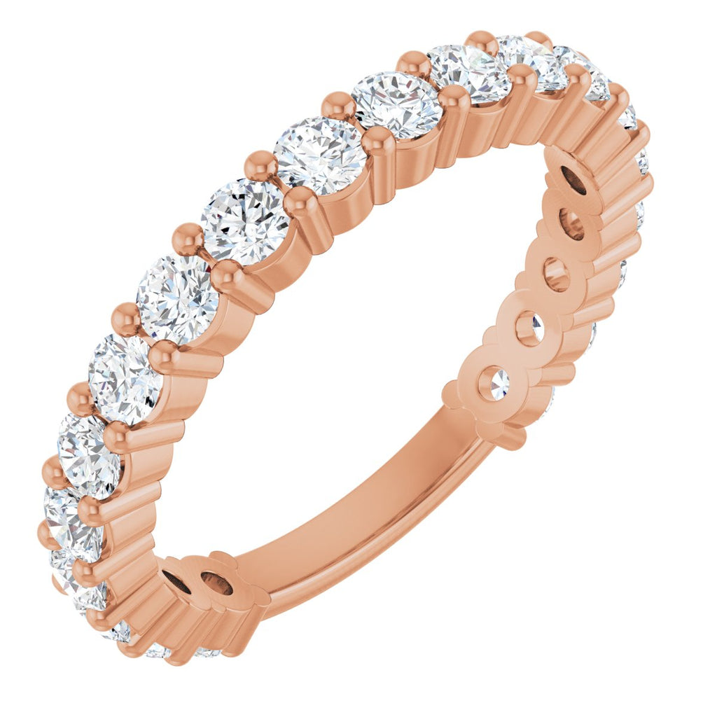 1 1/5 CTW Lab-Grown Diamond Anniversary Band in 14k rose gold