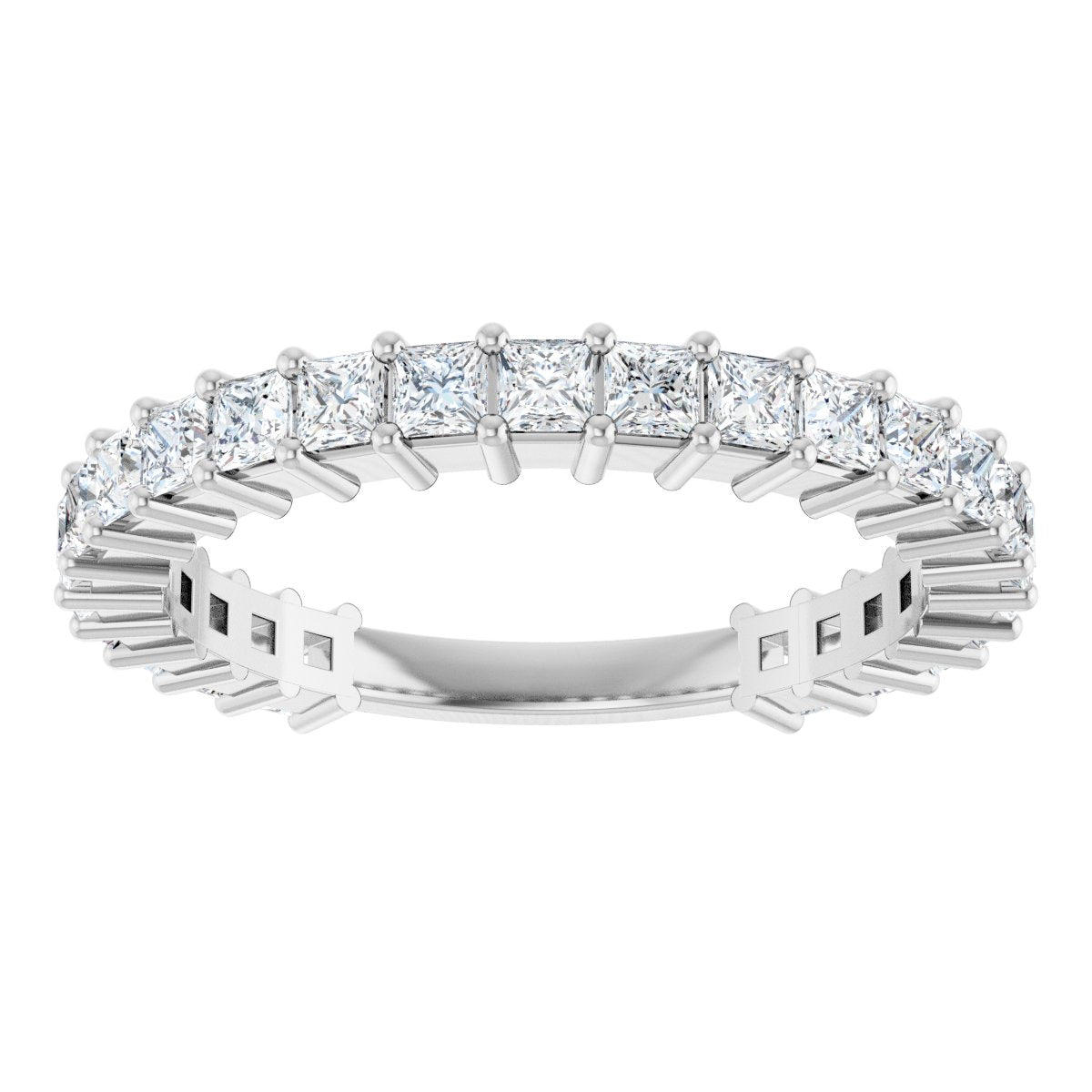 1 1/4 CTW Natural Diamond Anniversary Band in 14k white gold