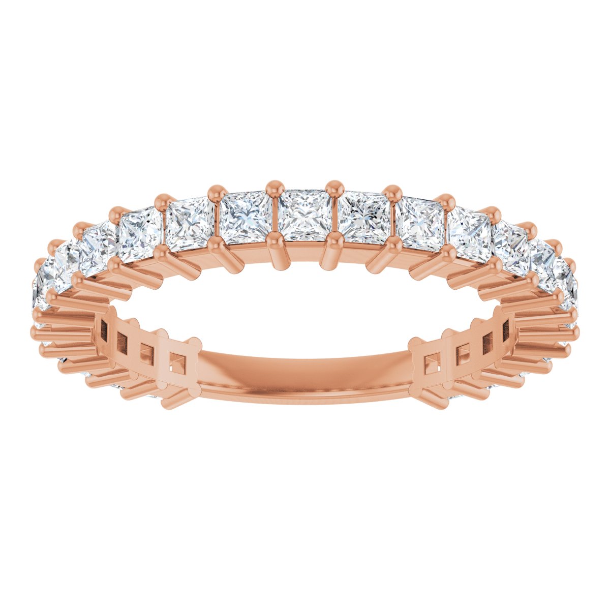 1 1/4 CTW Natural Diamond Anniversary Band in 14k rose gold