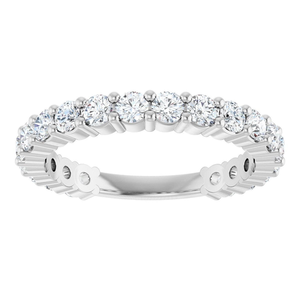 1 1/5 CTW Lab-Grown Diamond Anniversary Band in 14k white gold