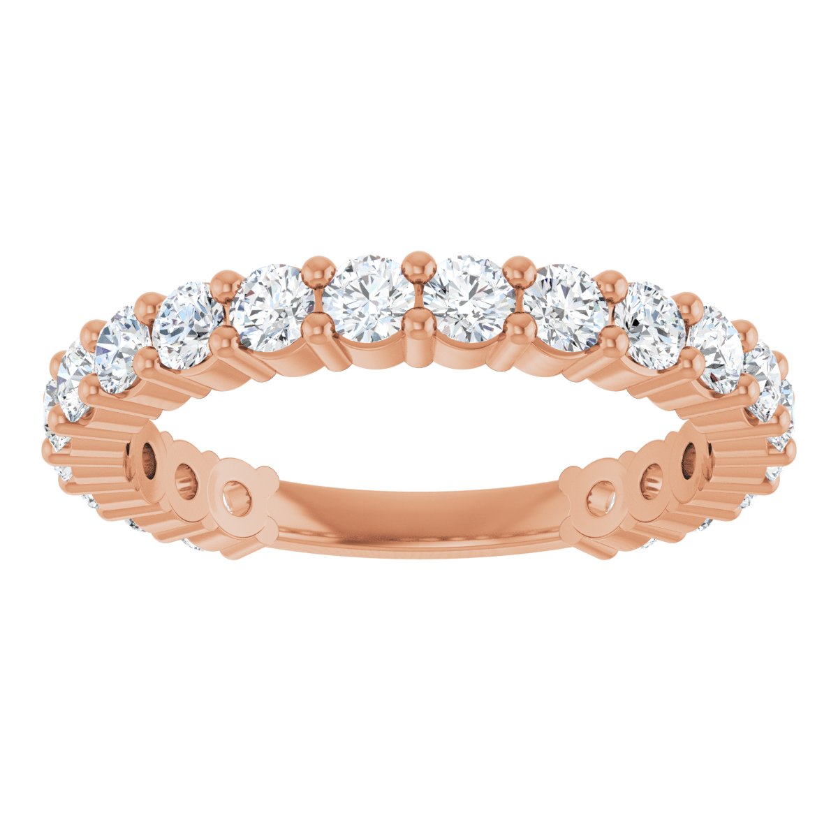 1 1/5 CTW Lab-Grown Diamond Anniversary Band in 14k rose gold