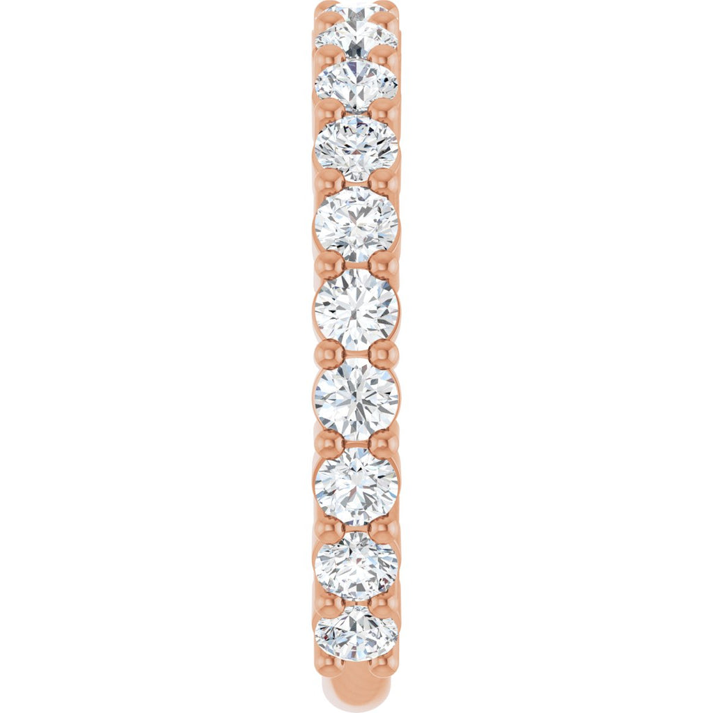 1 1/5 CTW Natural Diamond Anniversary Band in 14k rose gold