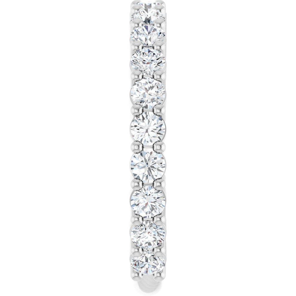 1 1/5 CTW Natural Diamond Anniversary Band in 14k white gold