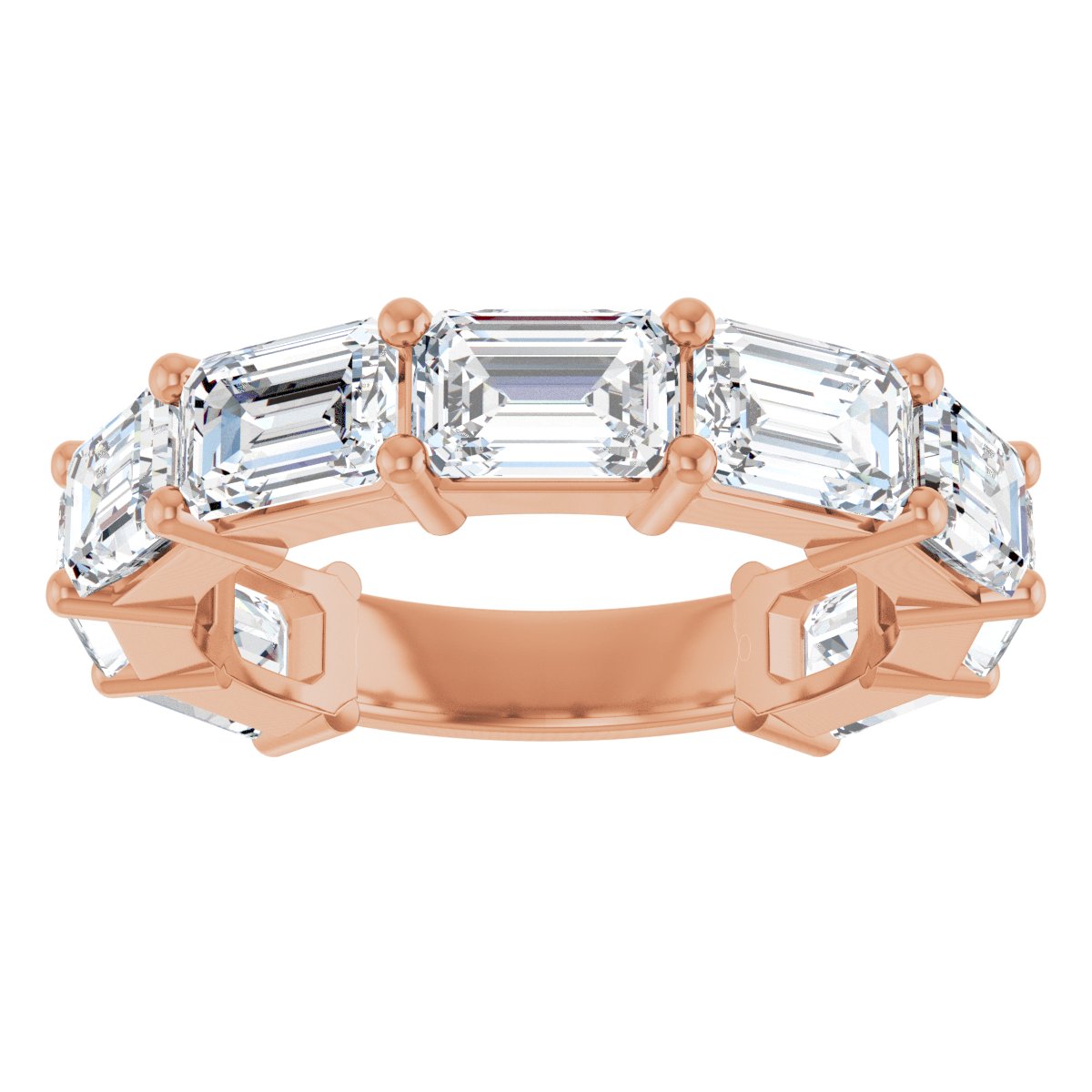 5 7/8 CTW Natural Diamond Anniversary Band in 14k rose gold
