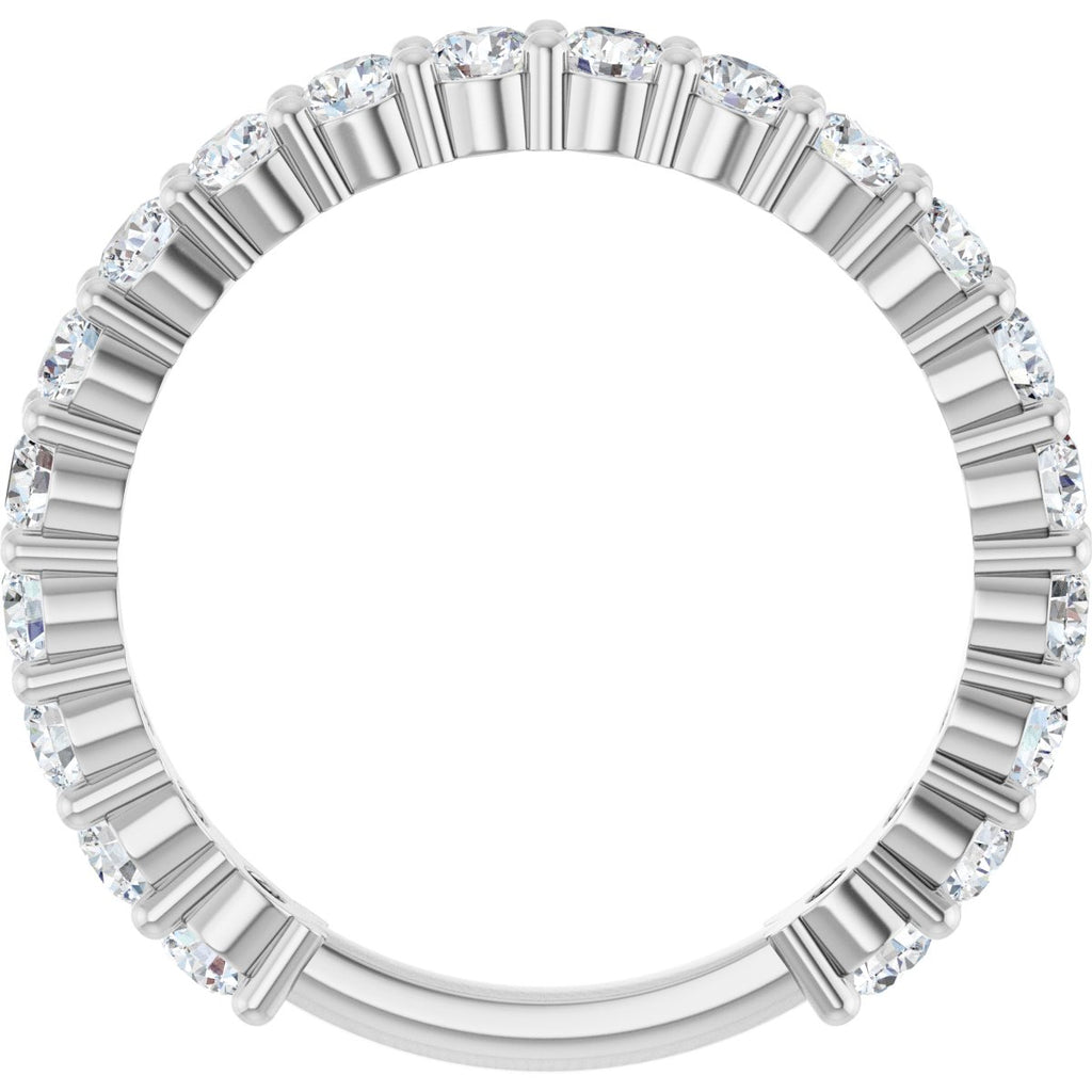 1 1/5 CTW Natural Diamond Anniversary Band in 14k white gold