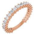 1 1/4 CTW Natural Diamond Anniversary Band in 14k rose gold