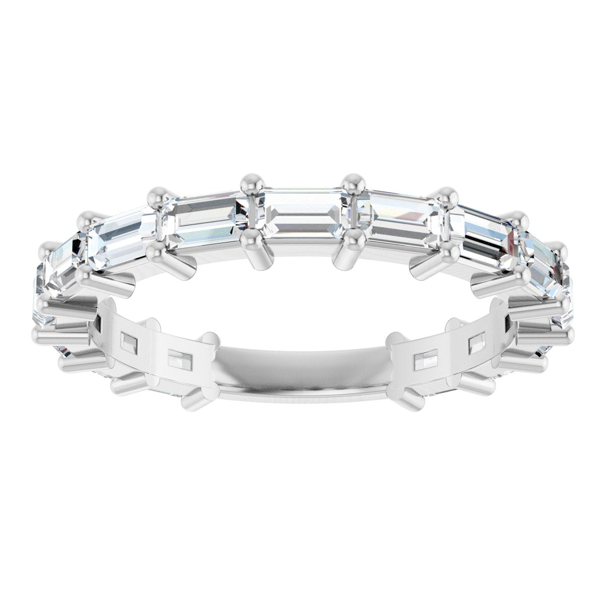 1 1/2 CTW Natural Diamond Anniversary Band in 14k white gold