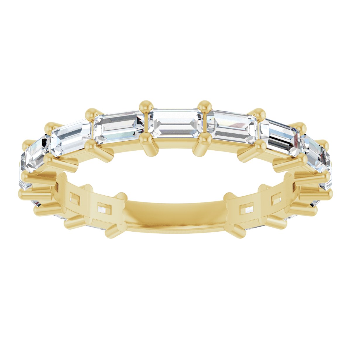 1 1/2 CTW Natural Diamond Anniversary Band in 14k yellow gold
