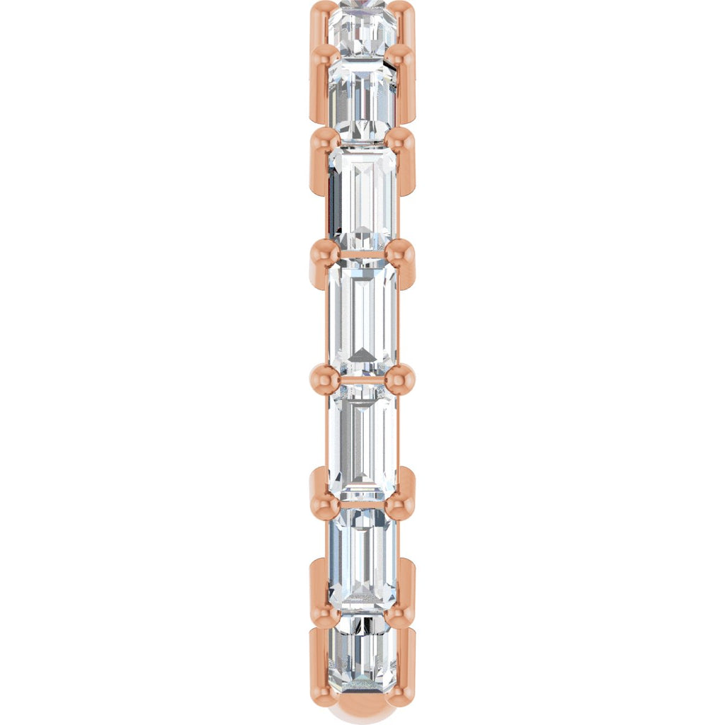 1 1/2 CTW Natural Diamond Anniversary Band in 14k rose gold