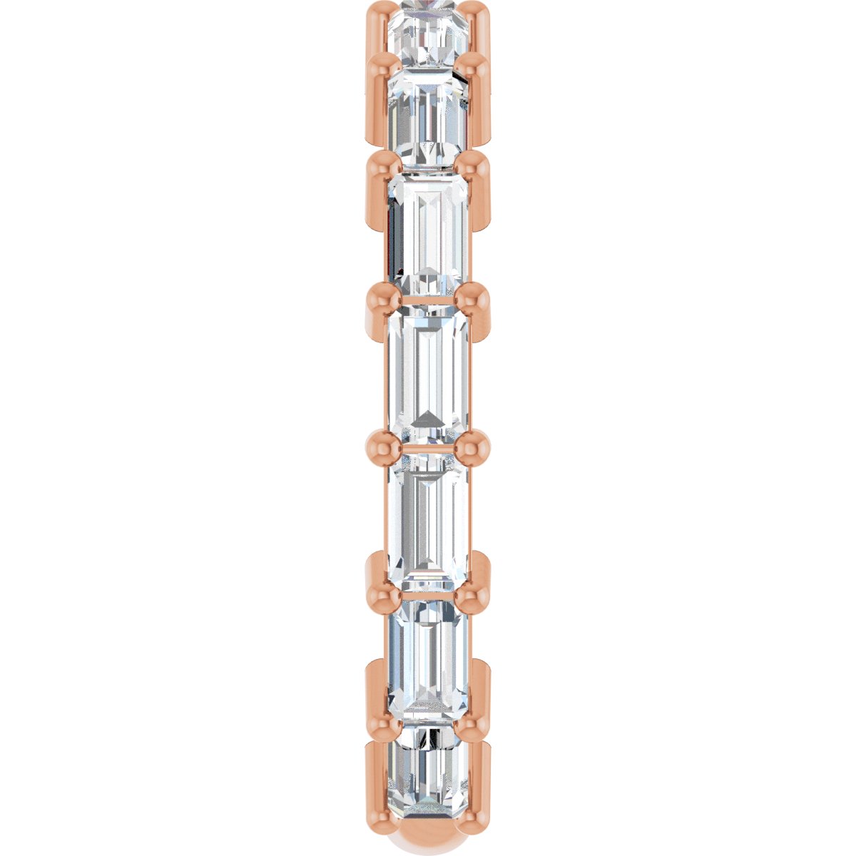 1 1/2 CTW Natural Diamond Anniversary Band in 14k rose gold