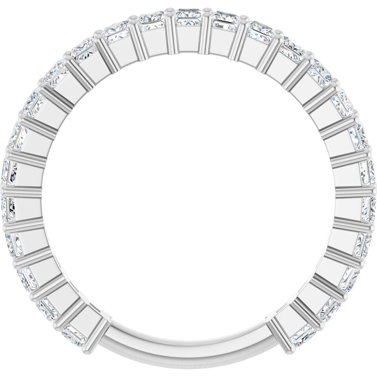 1 1/4 CTW Natural Diamond Anniversary Band in 14k white gold