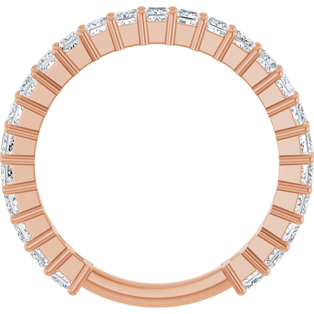 1 1/4 CTW Natural Diamond Anniversary Band in 14k rose gold