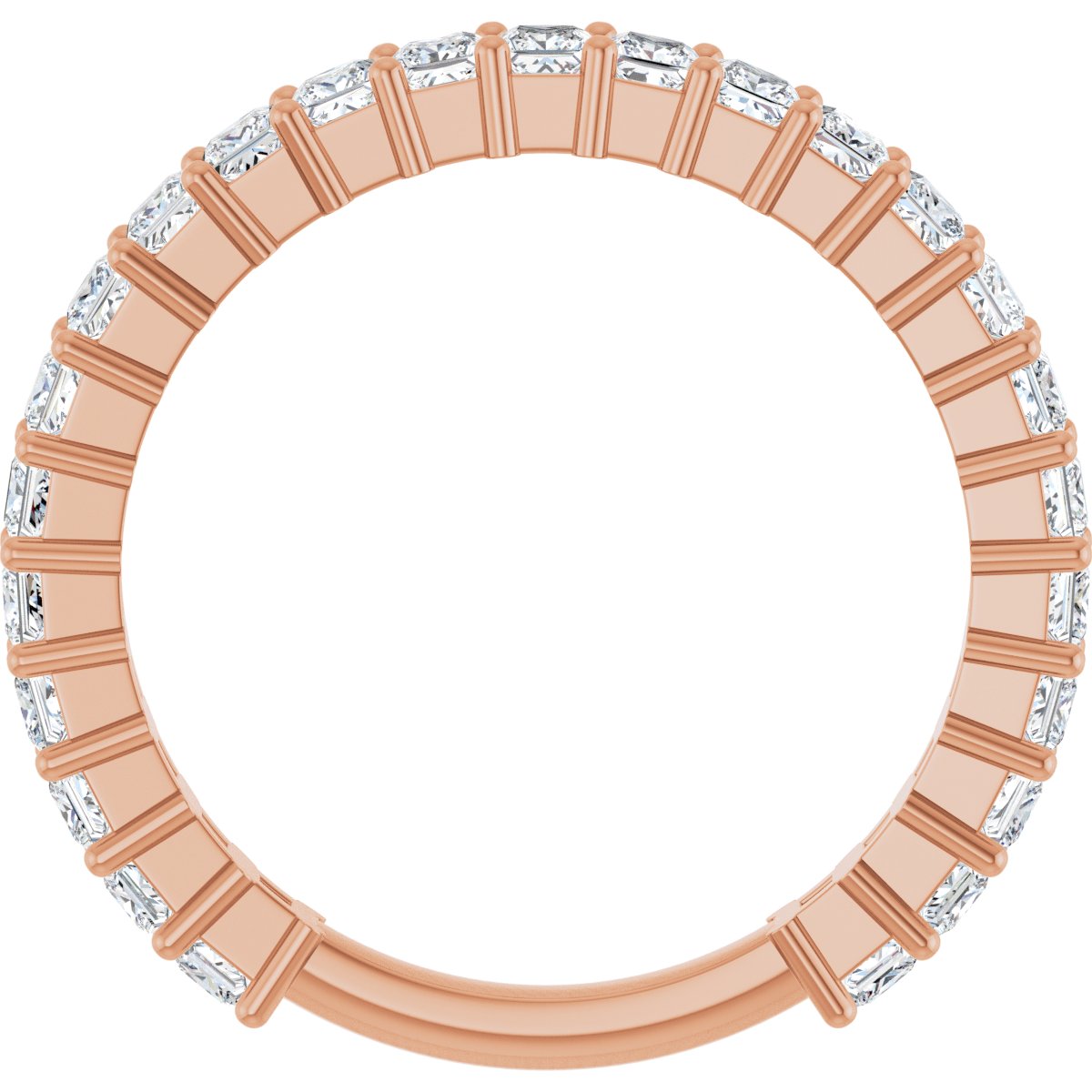 1 1/4 CTW Natural Diamond Anniversary Band in 14k rose gold