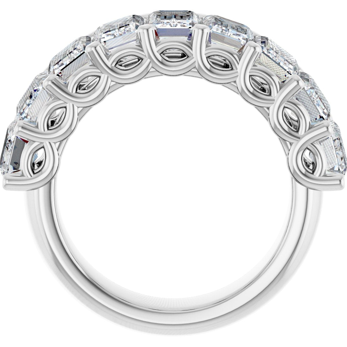 5 3/8 CTW Natural Diamond Anniversary Band in 14k white gold