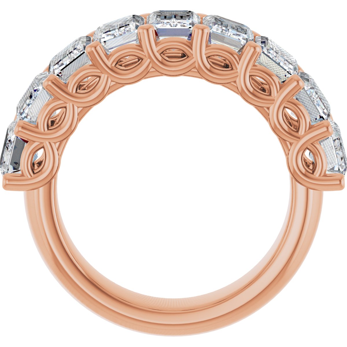 5 7/8 CTW Lab-Grown Diamond Anniversary Band in 14k rose gold