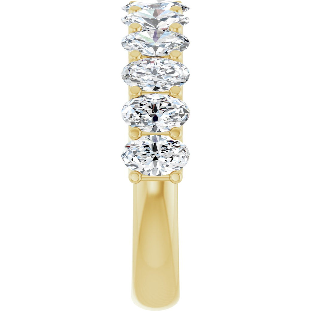 3 CTW Natural Diamond Anniversary Band in 14k yellow gold