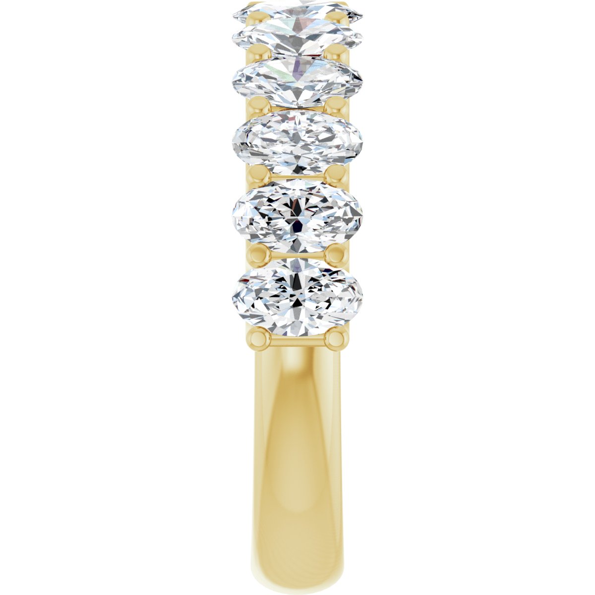 3 CTW Natural Diamond Anniversary Band in 14k yellow gold