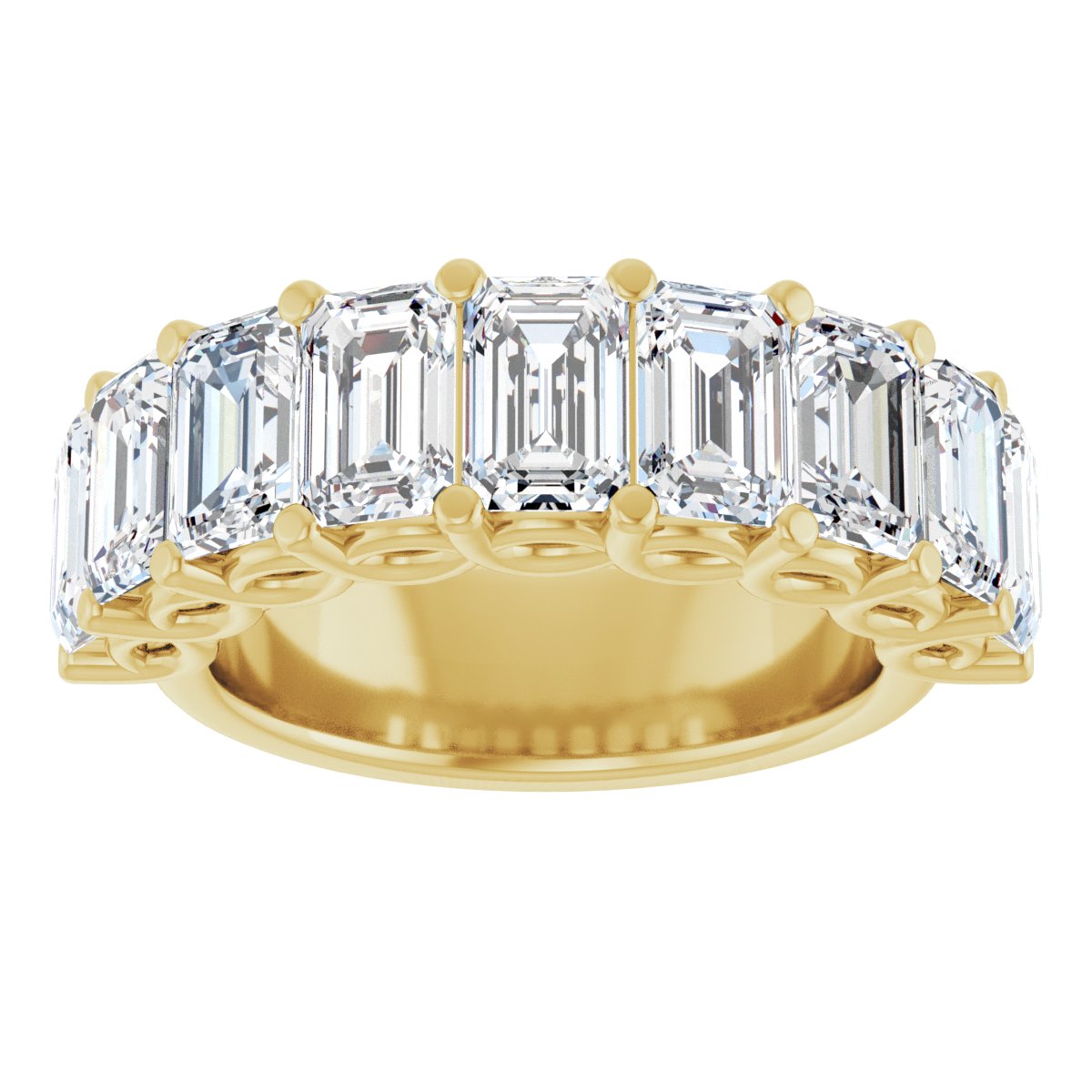 5 7/8 CTW Lab-Grown Diamond Anniversary Band in 14k yellow gold