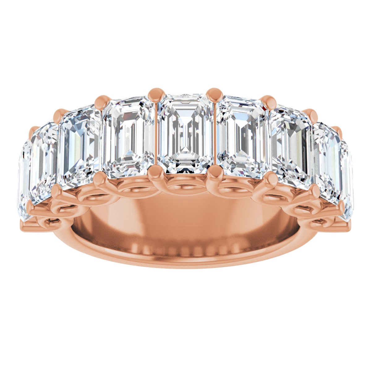 5 7/8 CTW Lab-Grown Diamond Anniversary Band in 14k rose gold