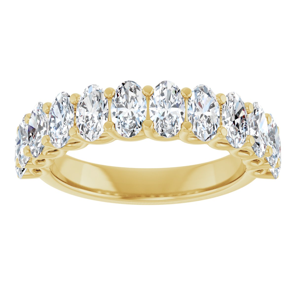 3 CTW Natural Diamond Anniversary Band in 14k yellow gold