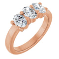 1 1/8 CTW Lab-Grown Diamond Anniversary Band in 14k rose gold