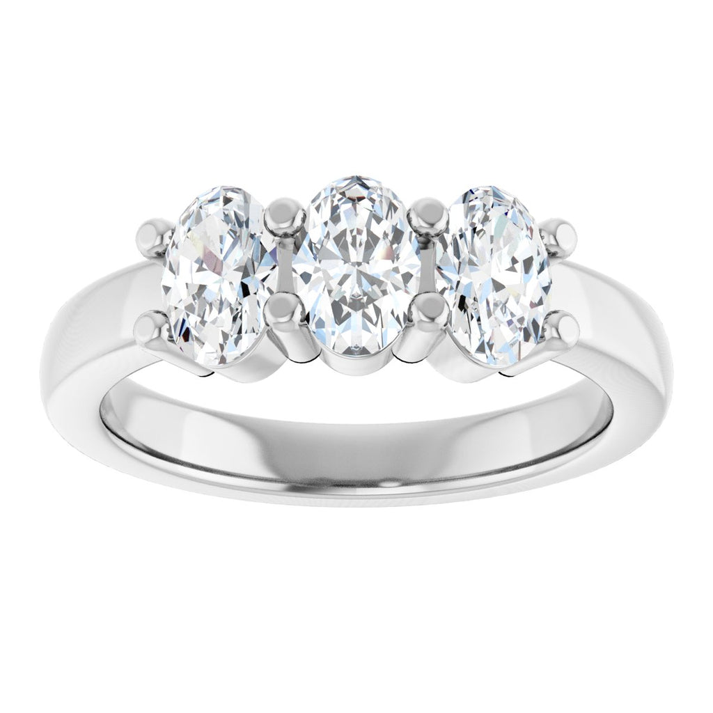 1 1/8 CTW Lab-Grown Diamond Anniversary Band in 14k white gold