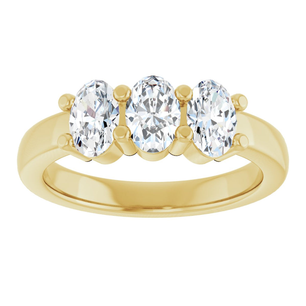 1 1/8 CTW Lab-Grown Diamond Anniversary Band in 14k yellow gold