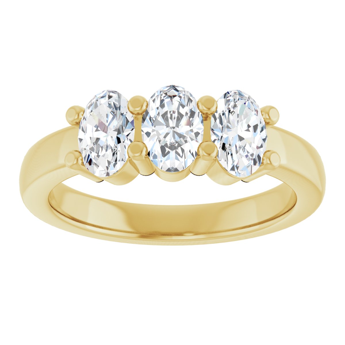 1 1/8 CTW Lab-Grown Diamond Anniversary Band in 14k yellow gold