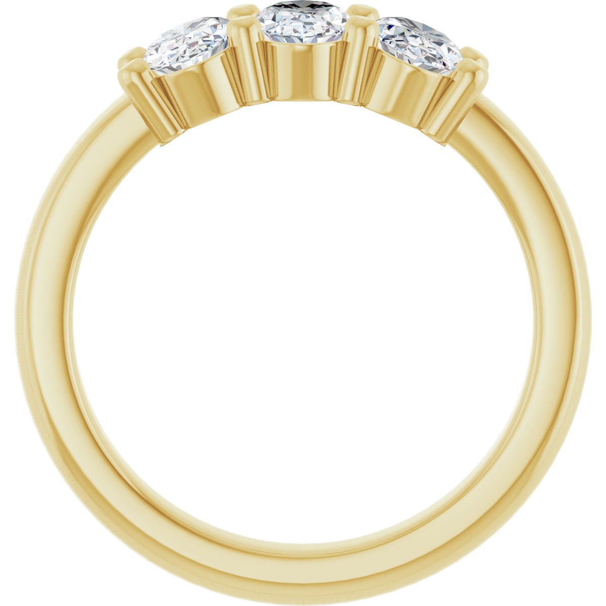 1 1/8 CTW Lab-Grown Diamond Anniversary Band in 14k yellow gold