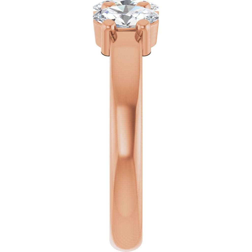 1 1/8 CTW Lab-Grown Diamond Anniversary Band in 14k rose gold
