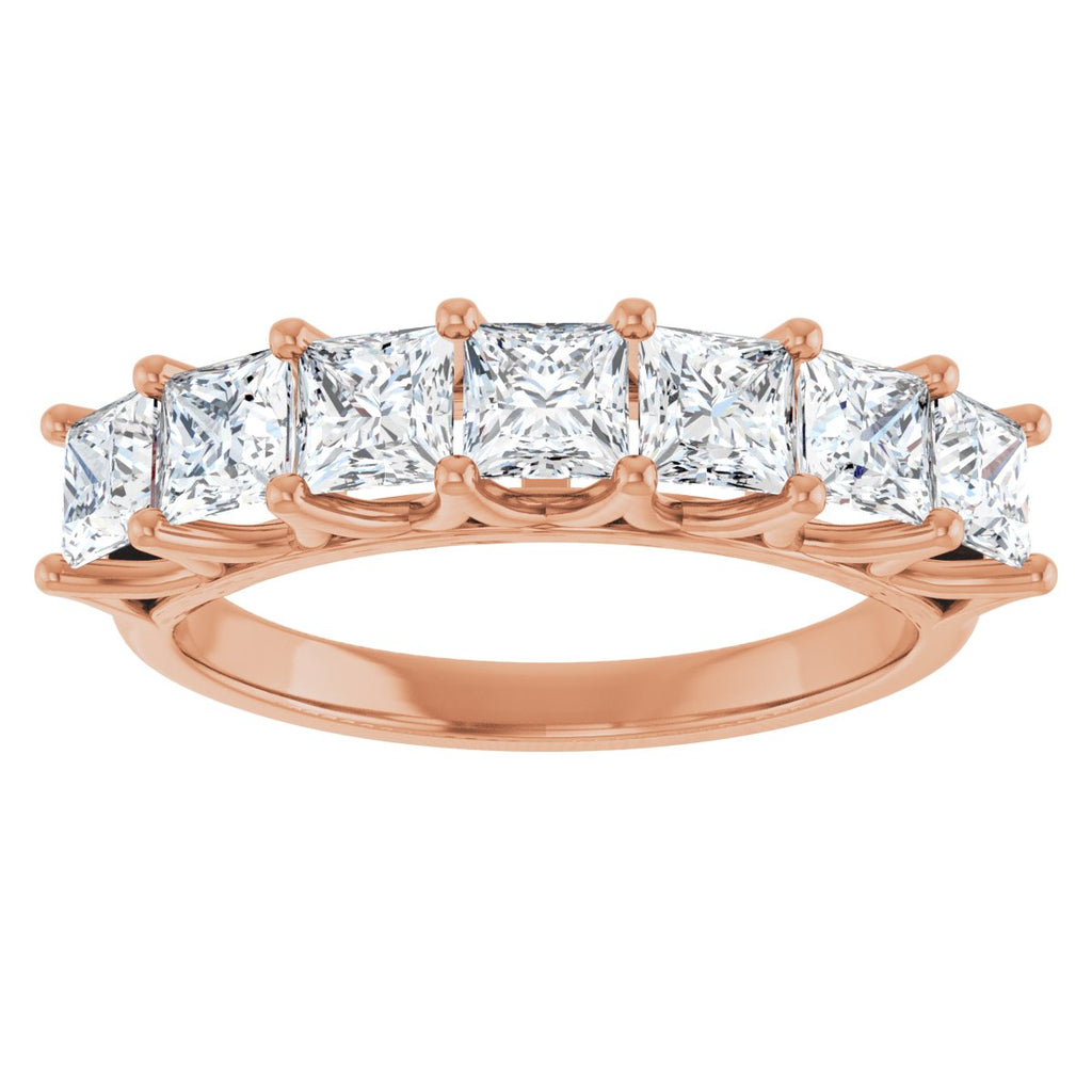 1 3/4 CTW Natural Diamond Anniversary Band in 14k rose gold