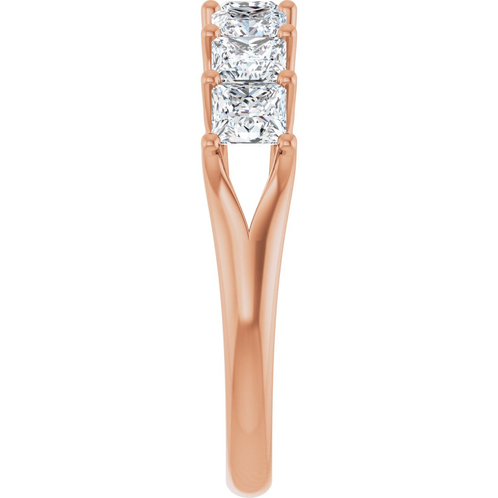 1 3/4 CTW Natural Diamond Anniversary Band in 14k rose gold