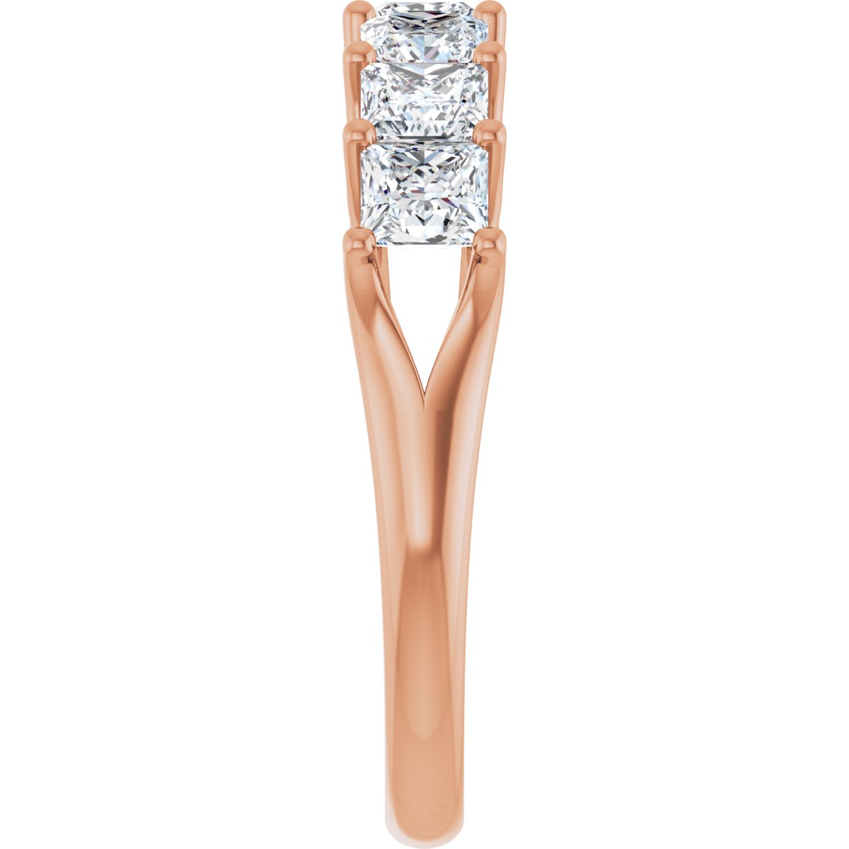 1 3/4 CTW Natural Diamond Anniversary Band in 14k rose gold