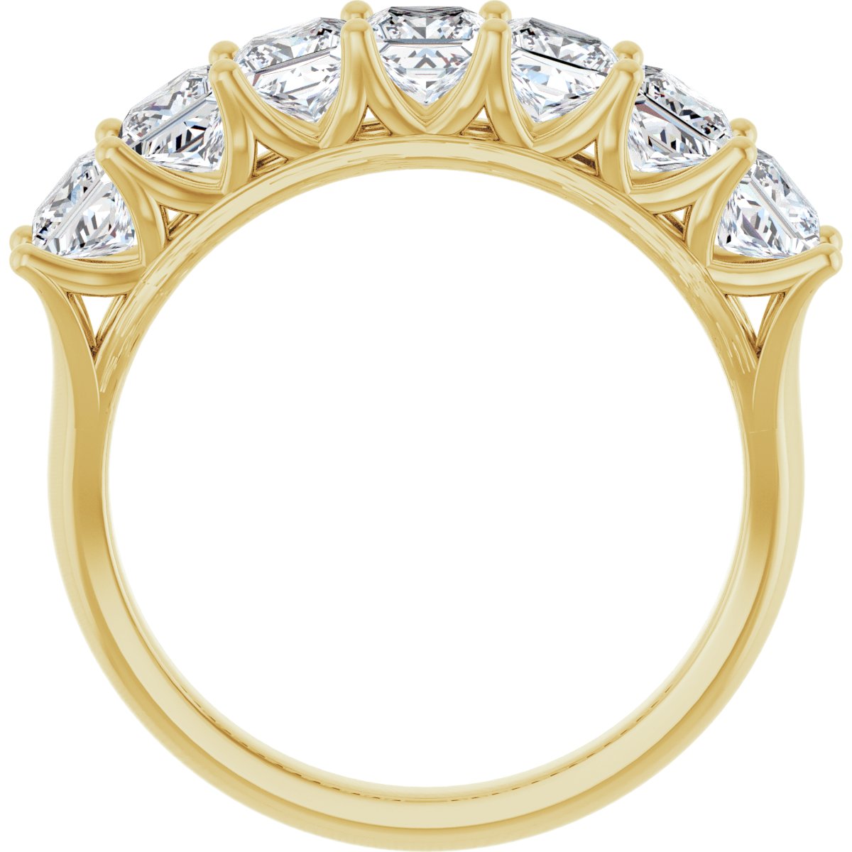 1 3/4 CTW Natural Diamond Anniversary Band in 14k yellow gold