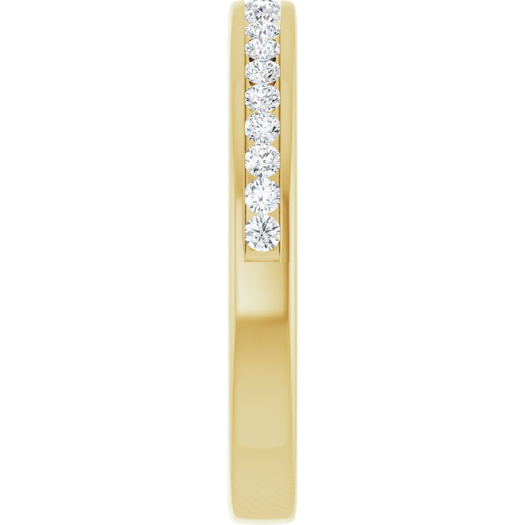 7/8 CTW Natural Diamond Anniversary Band in 14k yellow gold