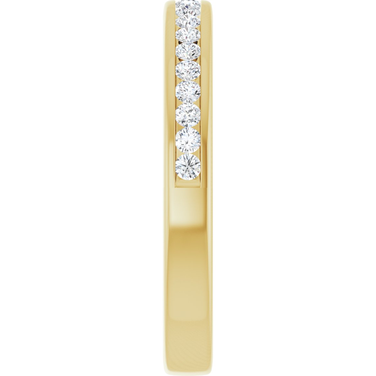 7/8 CTW Natural Diamond Anniversary Band in 14k yellow gold