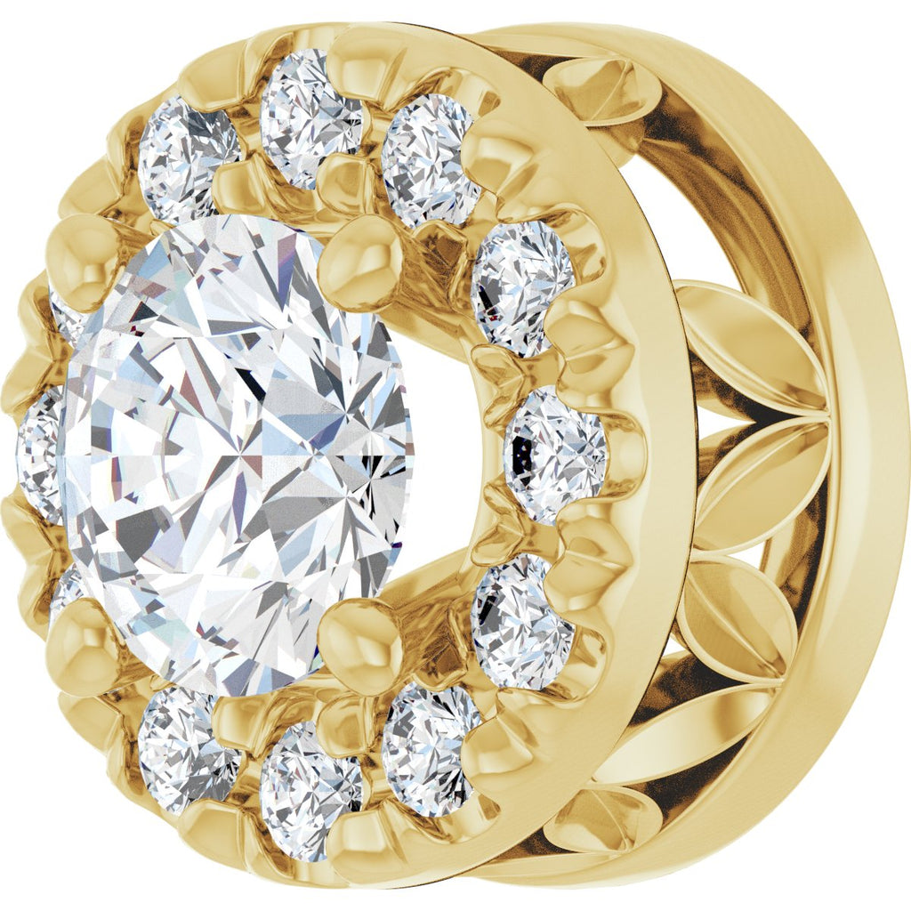 1/3 CTW Natural Diamond Pendant in 14k yellow gold
