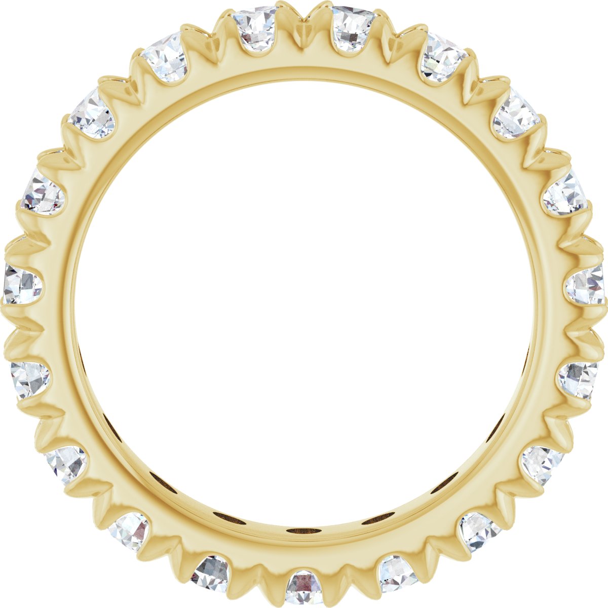 1 1/3 CTW Natural Diamond Eternity Band in 14k yellow gold