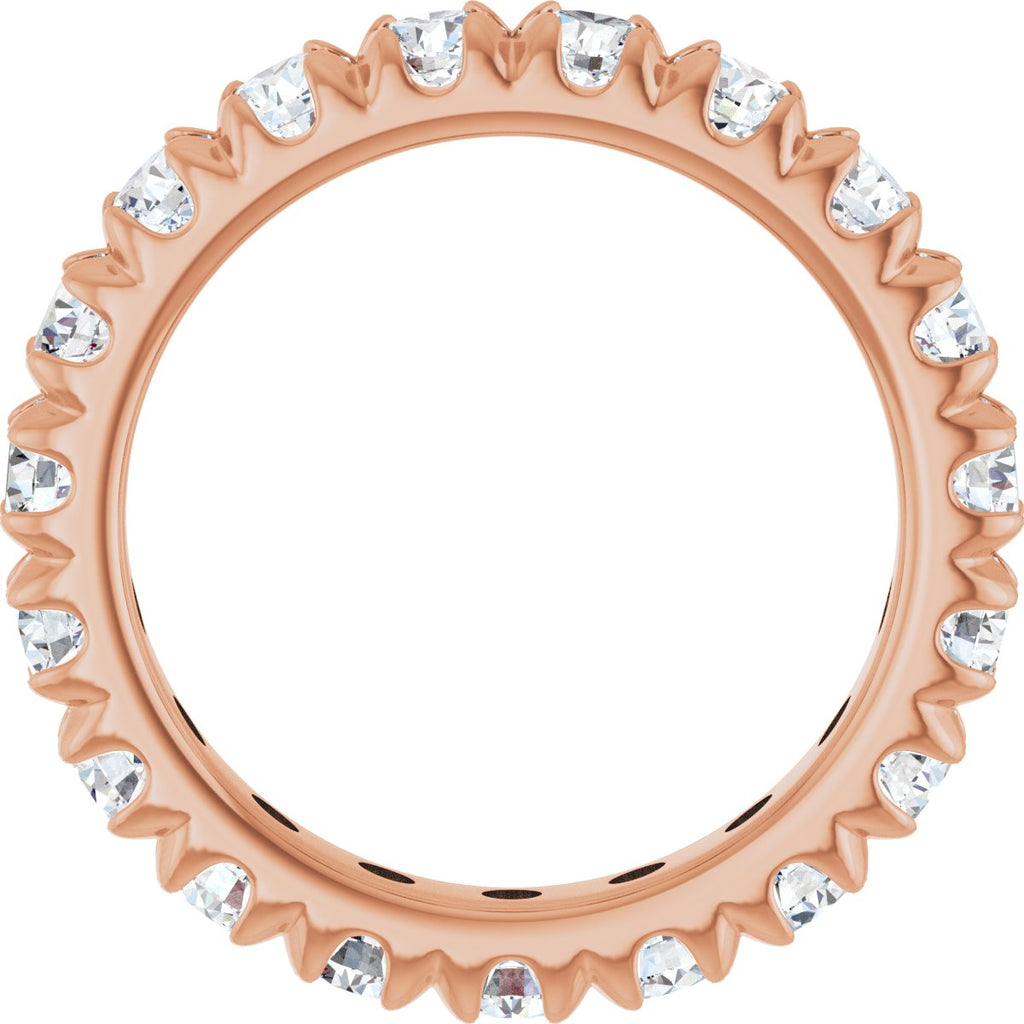 1 1/3 CTW Natural Diamond Eternity Band in 14k rose gold