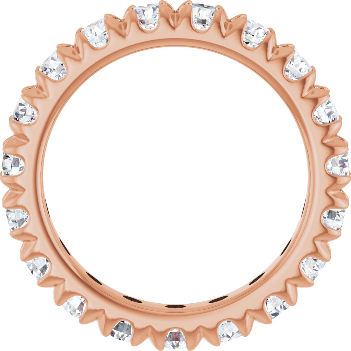 1 1/3 CTW Natural Diamond Eternity Band in 14k rose gold