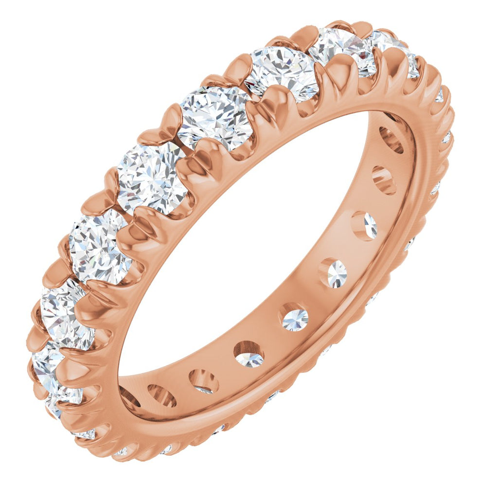 1 1/3 CTW Natural Diamond Eternity Band in 14k rose gold