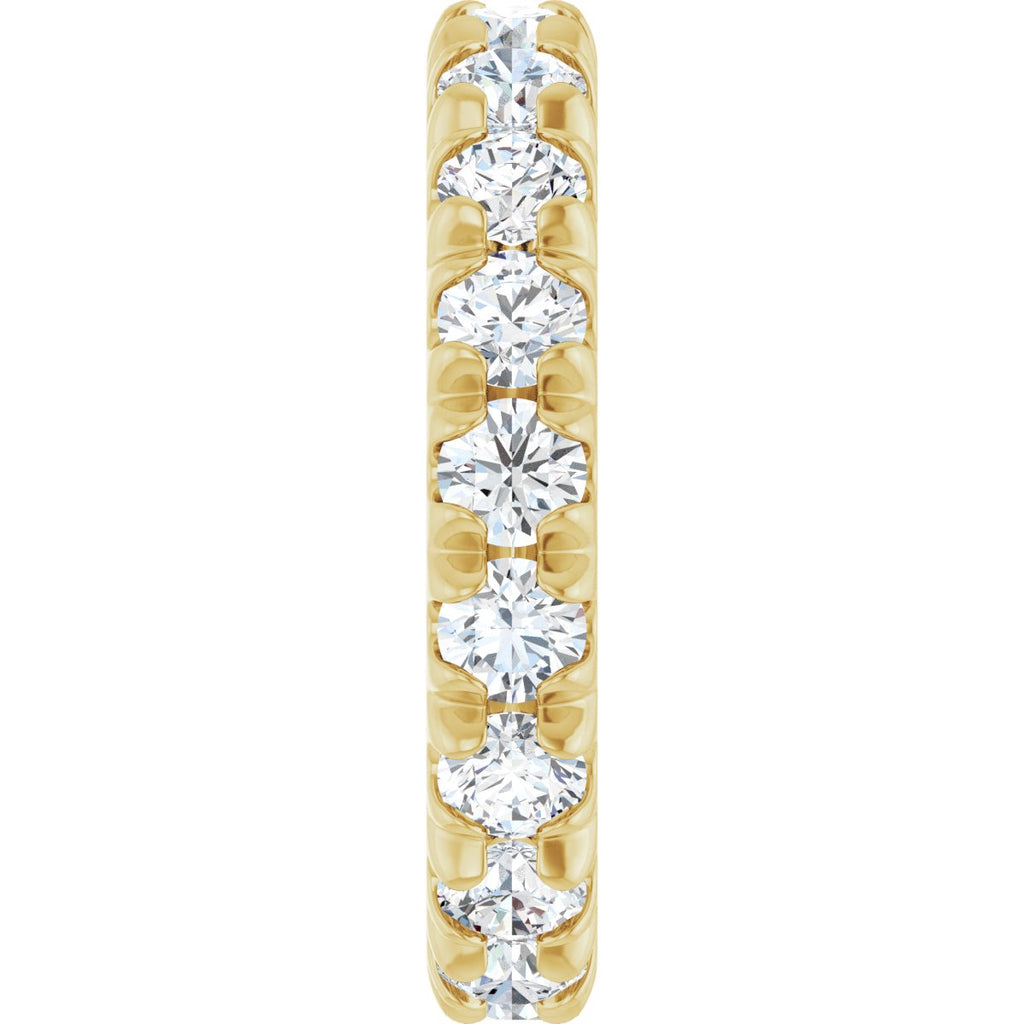 1 1/3 CTW Natural Diamond Eternity Band in 14k yellow gold