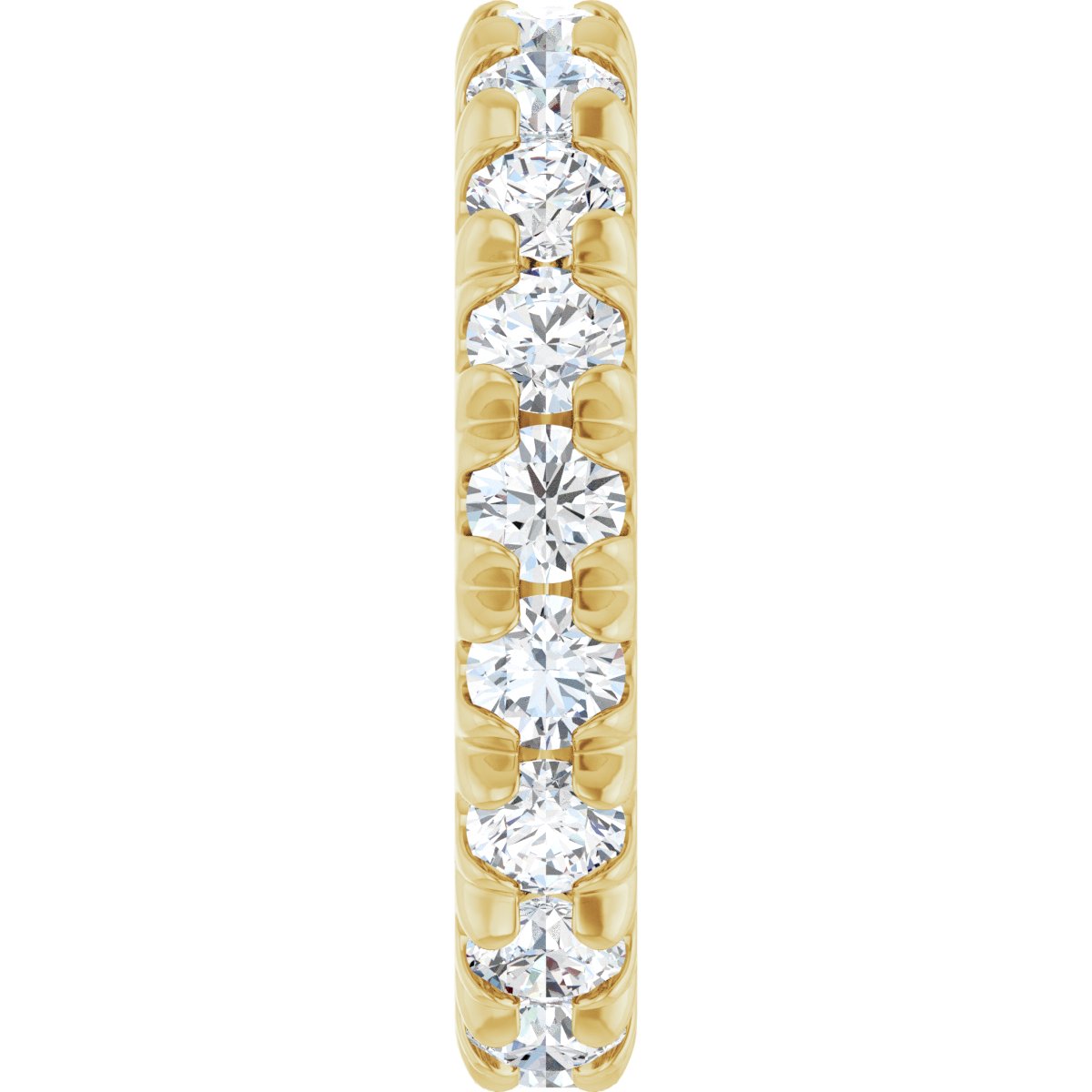 1 1/3 CTW Natural Diamond Eternity Band in 14k yellow gold