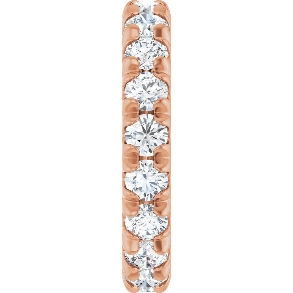 1 1/3 CTW Natural Diamond Eternity Band in 14k rose gold