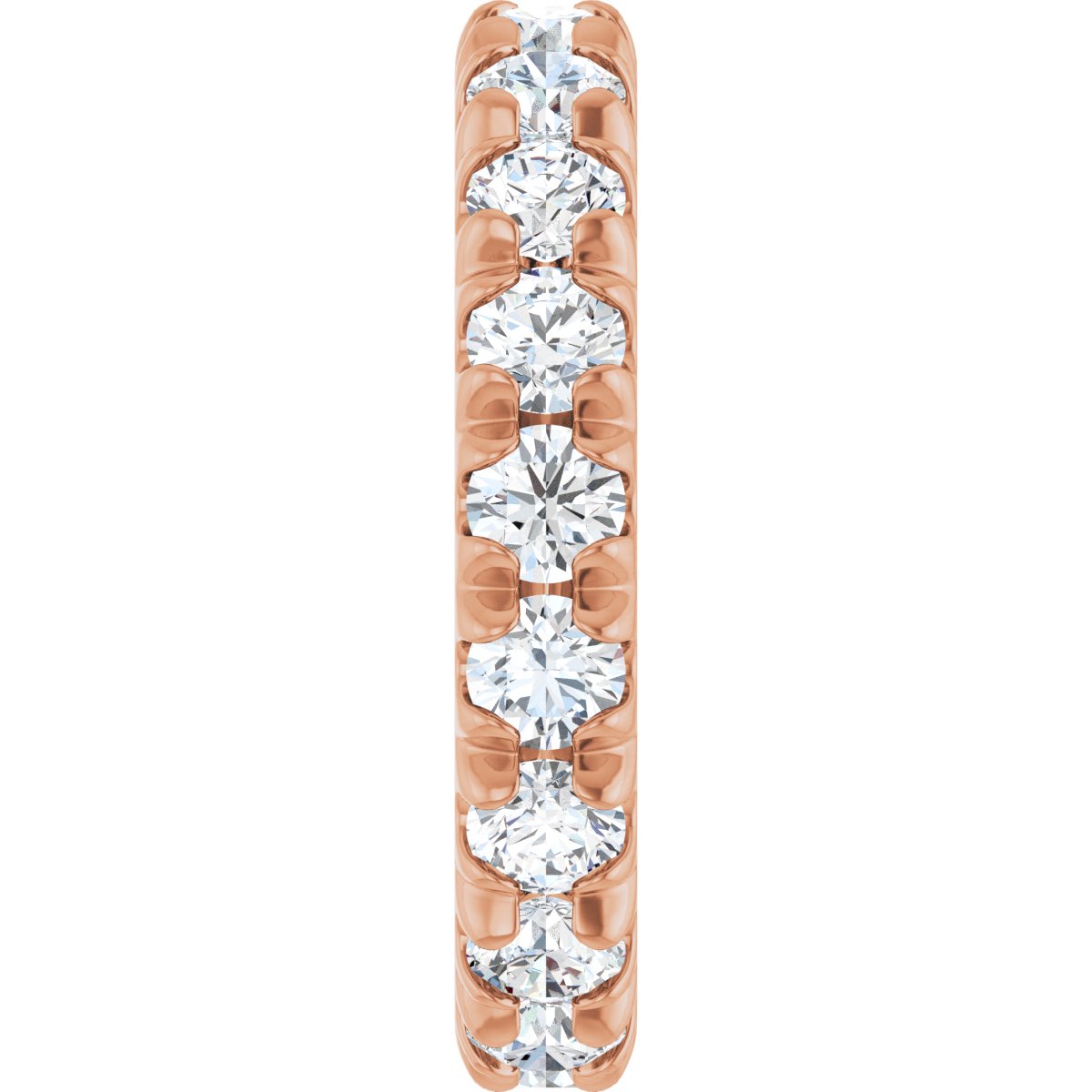 1 1/3 CTW Natural Diamond Eternity Band in 14k rose gold