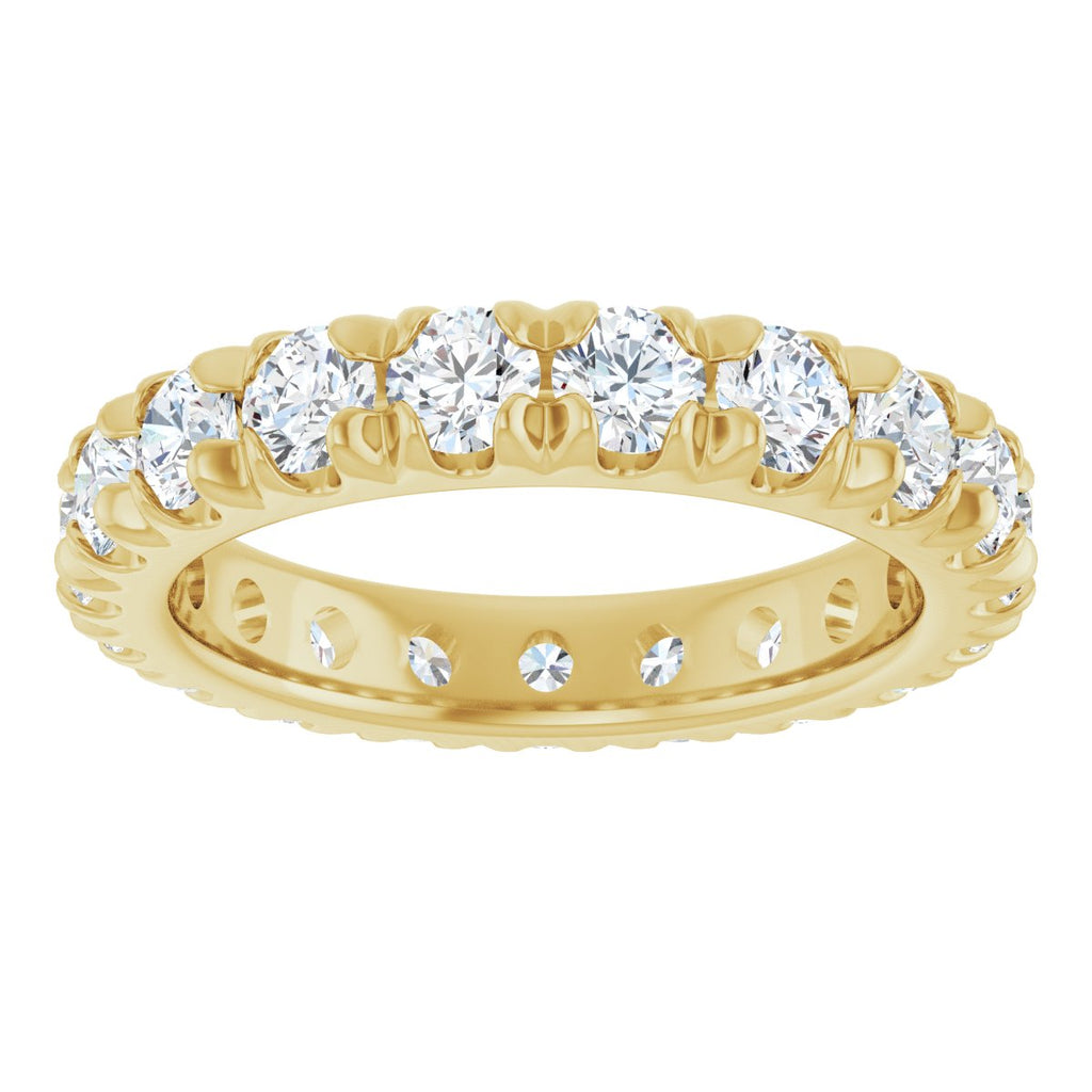 1 1/3 CTW Natural Diamond Eternity Band in 14k yellow gold