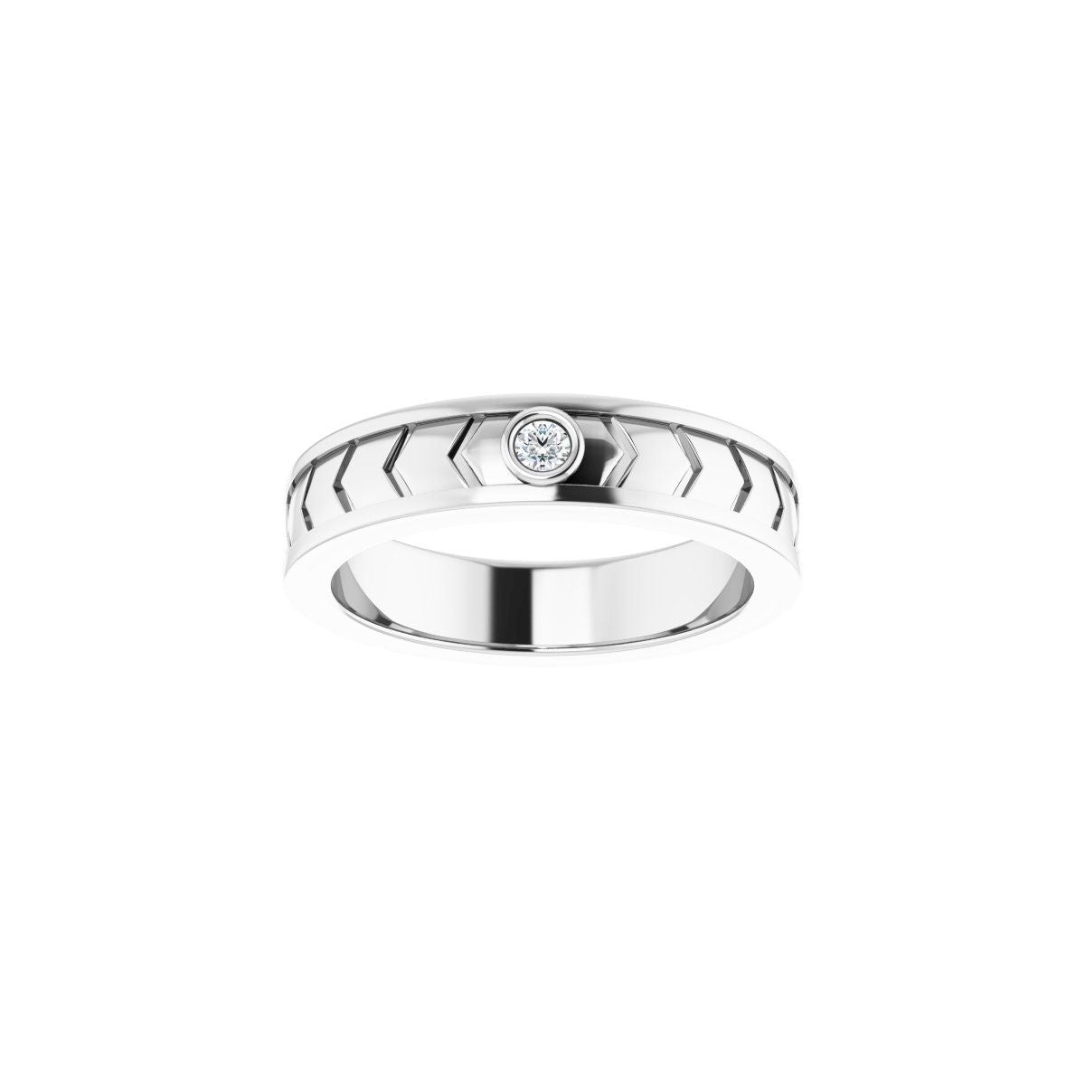 .05 CTW Natural Diamond Design Band